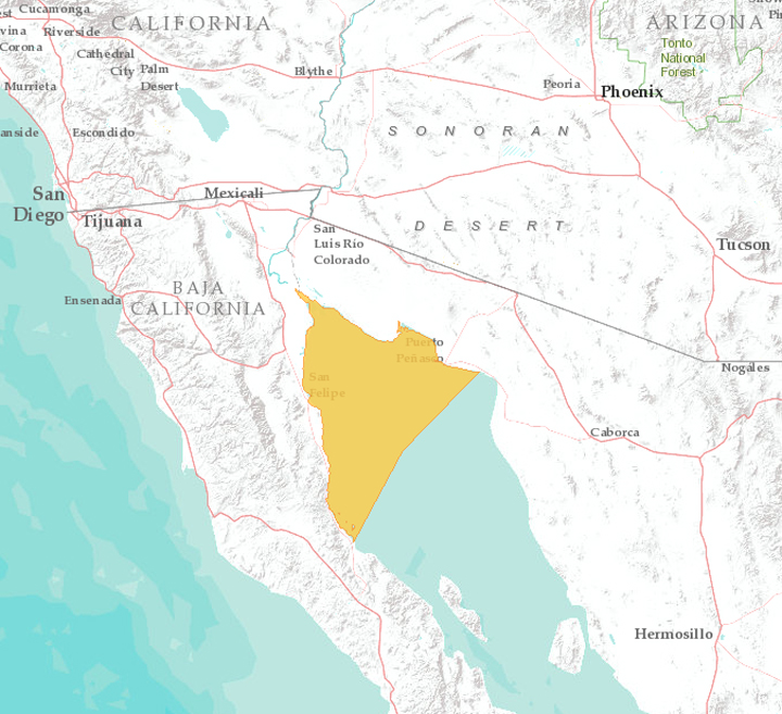 vaquita gulf of california range