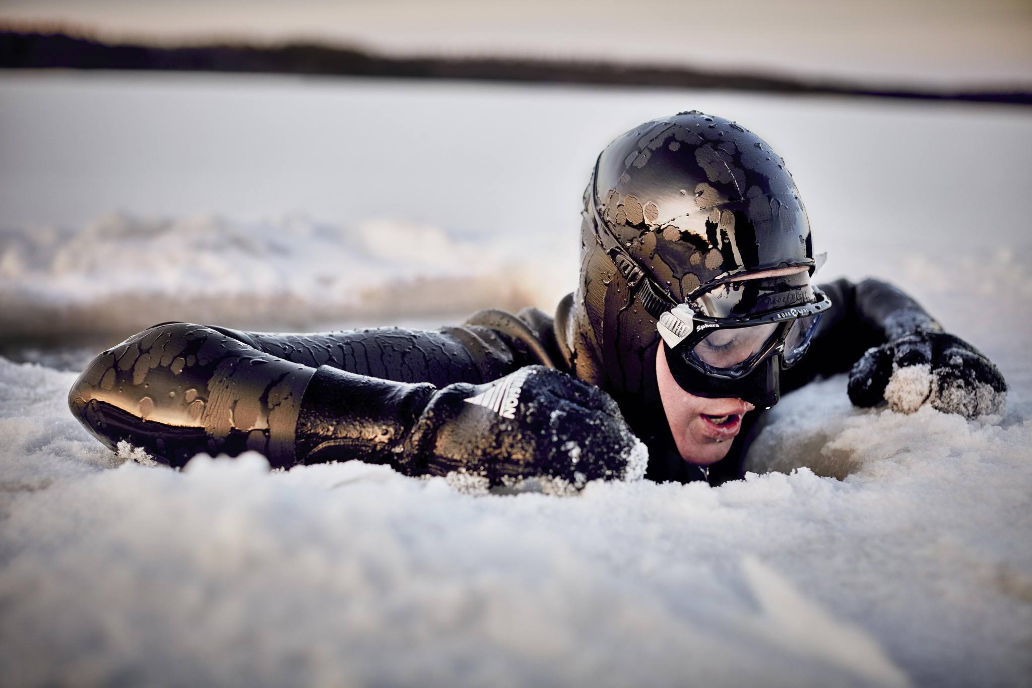 Watch World Record Holder Johanna Nordblad Swim Through An Icy Wonderland